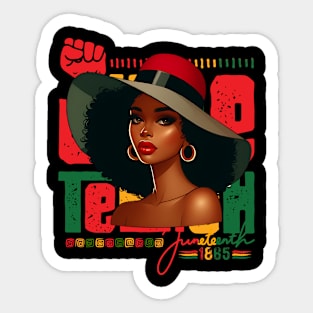 Juneteenth 1865 celebration Sticker